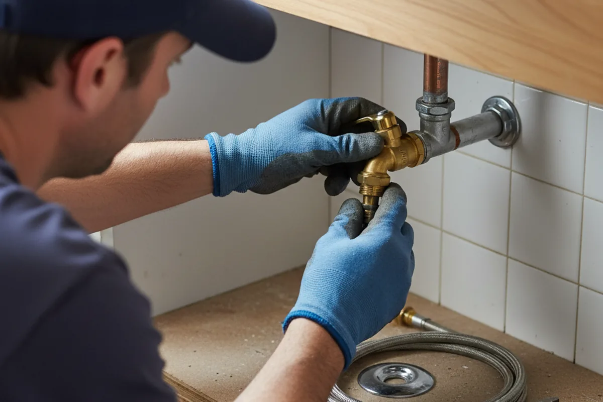 Shutoff valve and fitting work during Faucet and Fixture Repair in Bastrop